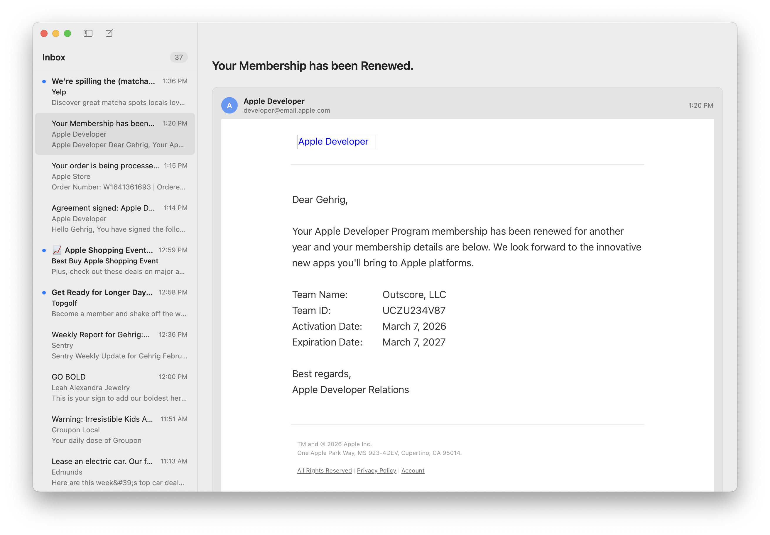 Emdash email client for Mac